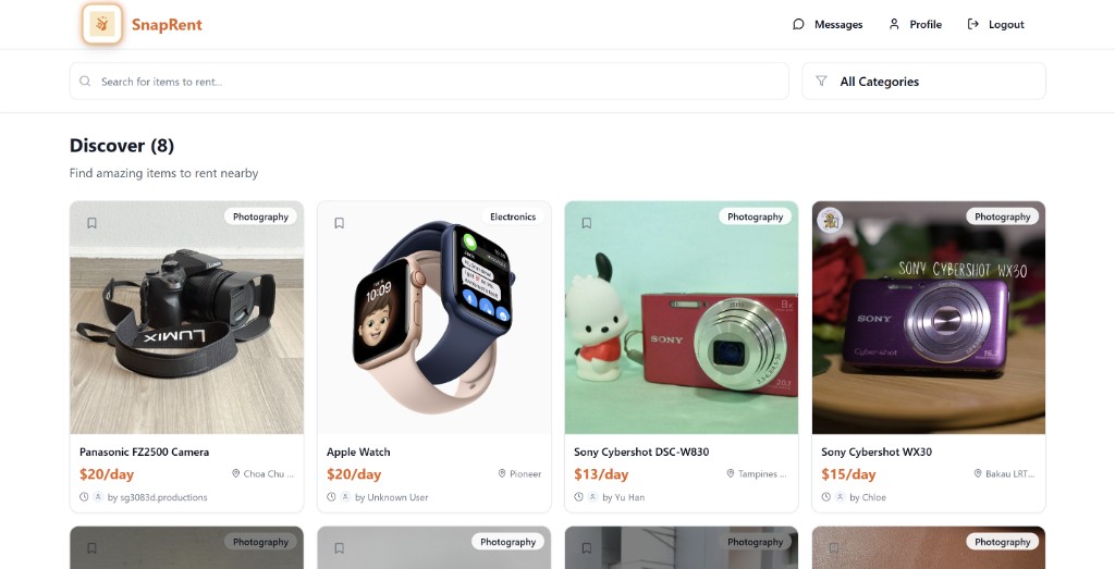 SnapRent – All‑in‑one rental platform